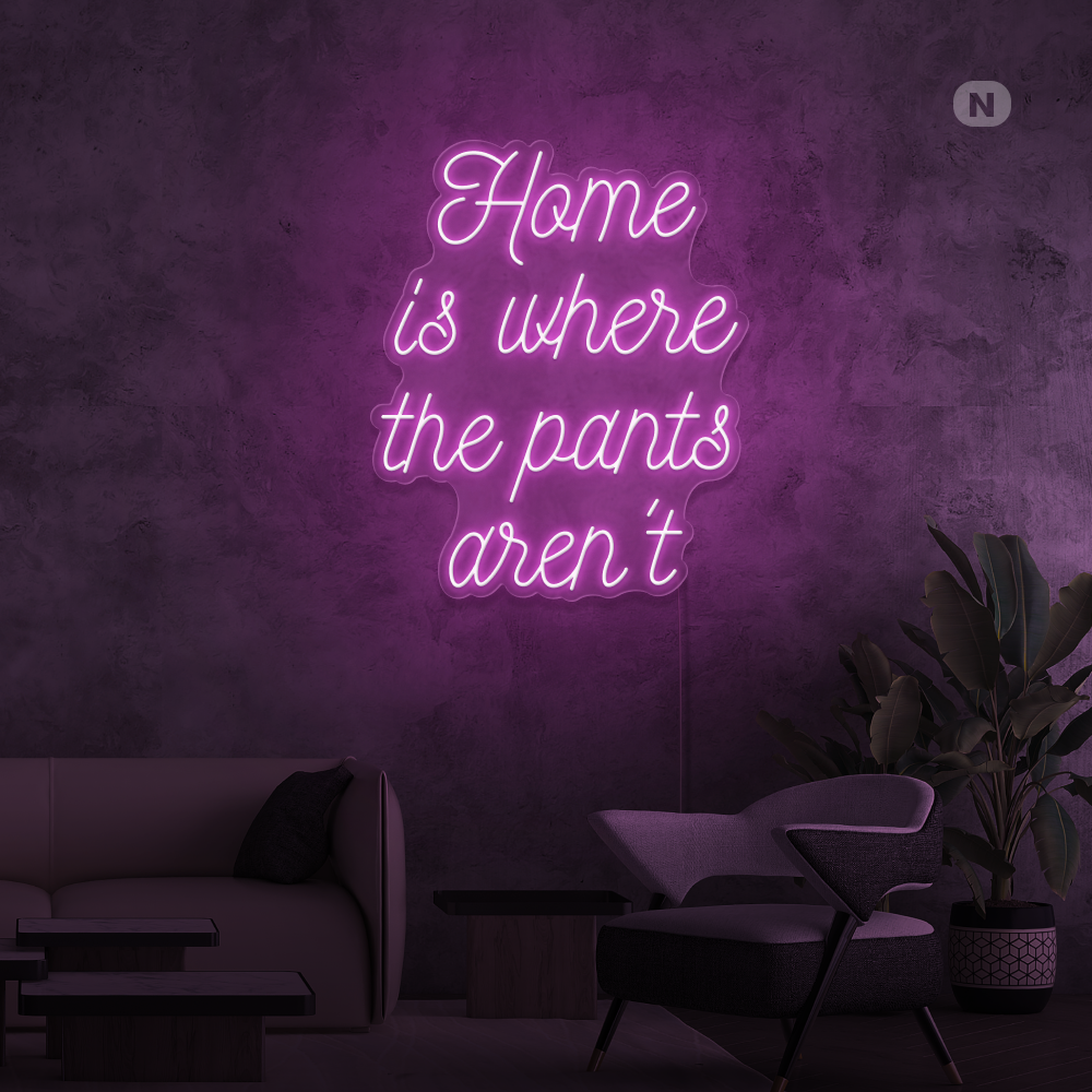 Neonskilt Quote Home