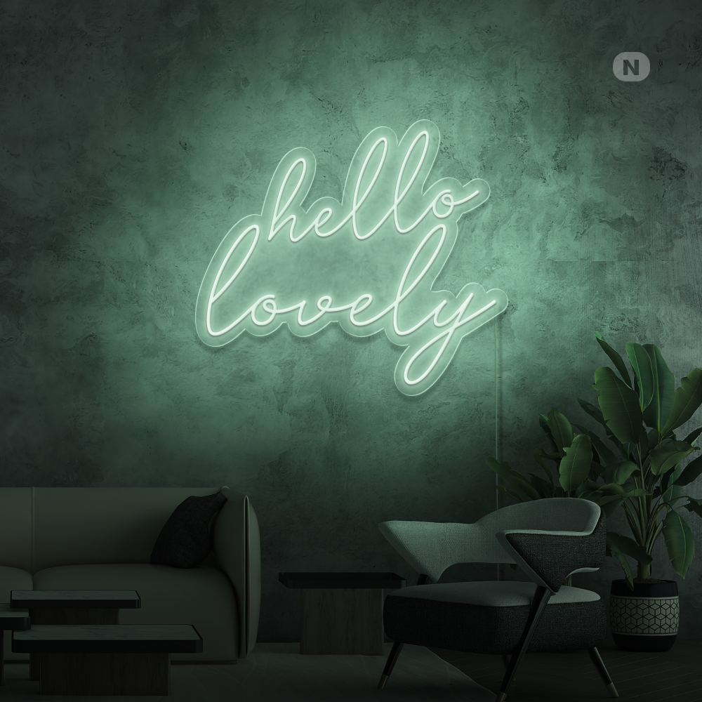 Neonskilt Hello Lovely