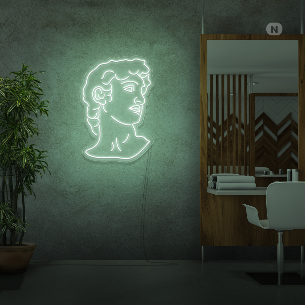 Neonskilt Michelangelo's David