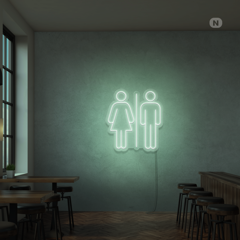 Neonskilt Toalett
