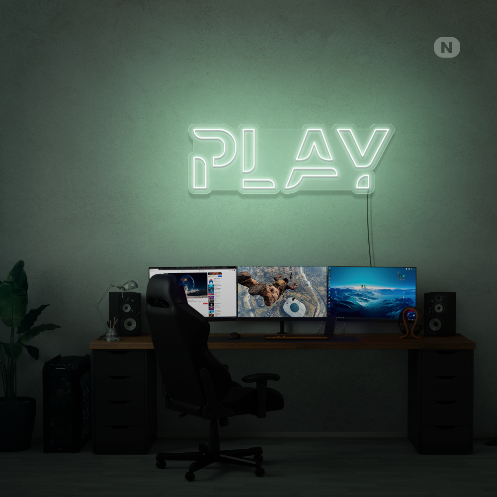 Neonskilt Play