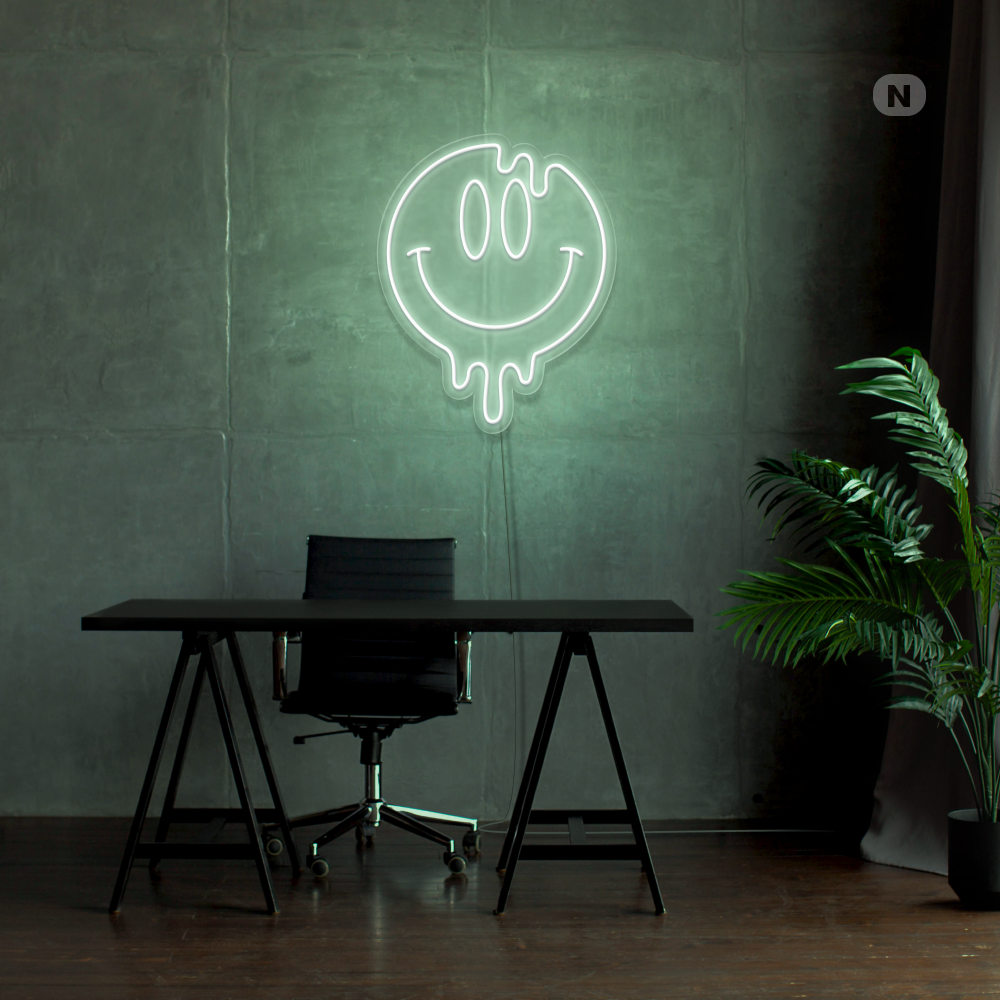 Neonskilt Smilende