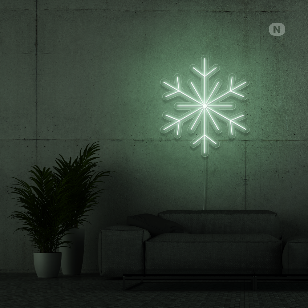 Neonskilt Snøflak