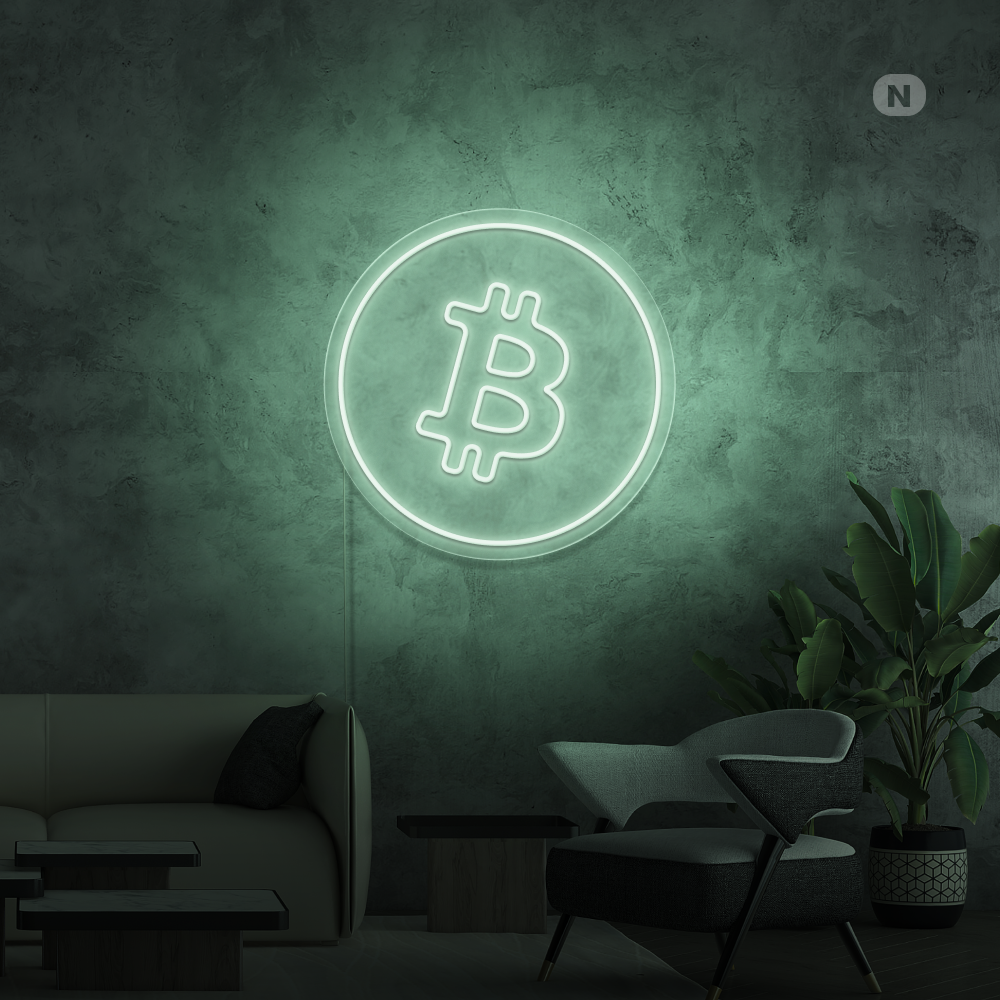 Neonskilt Bitcoin