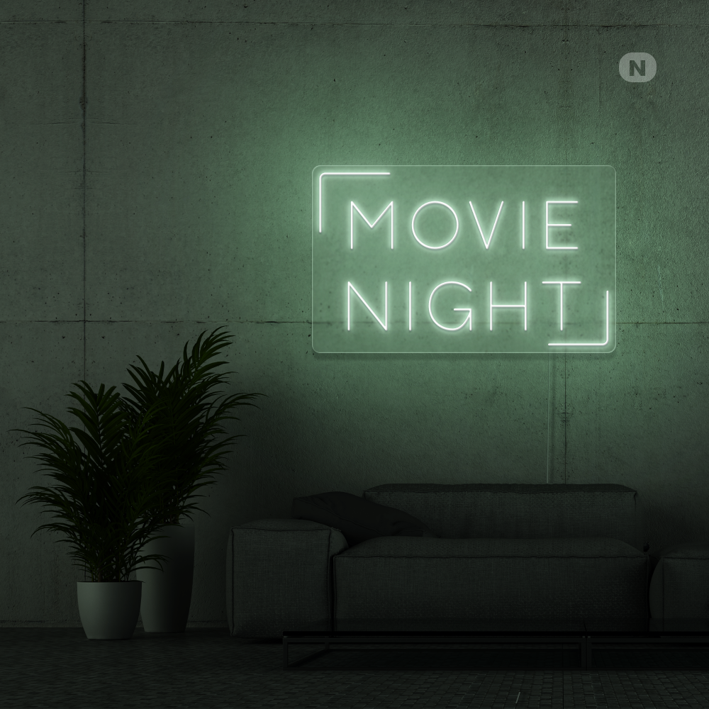 Neonskilt Movie Night