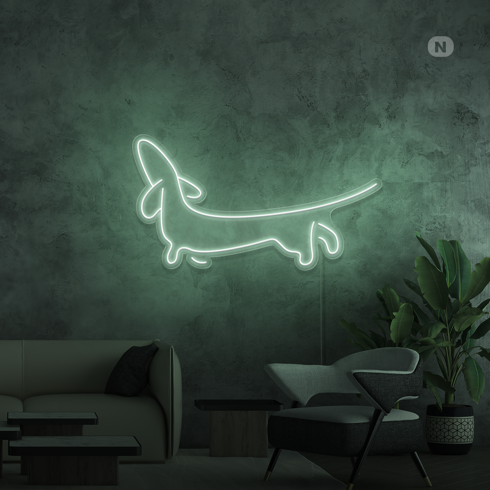 Neonskilt Dachshund