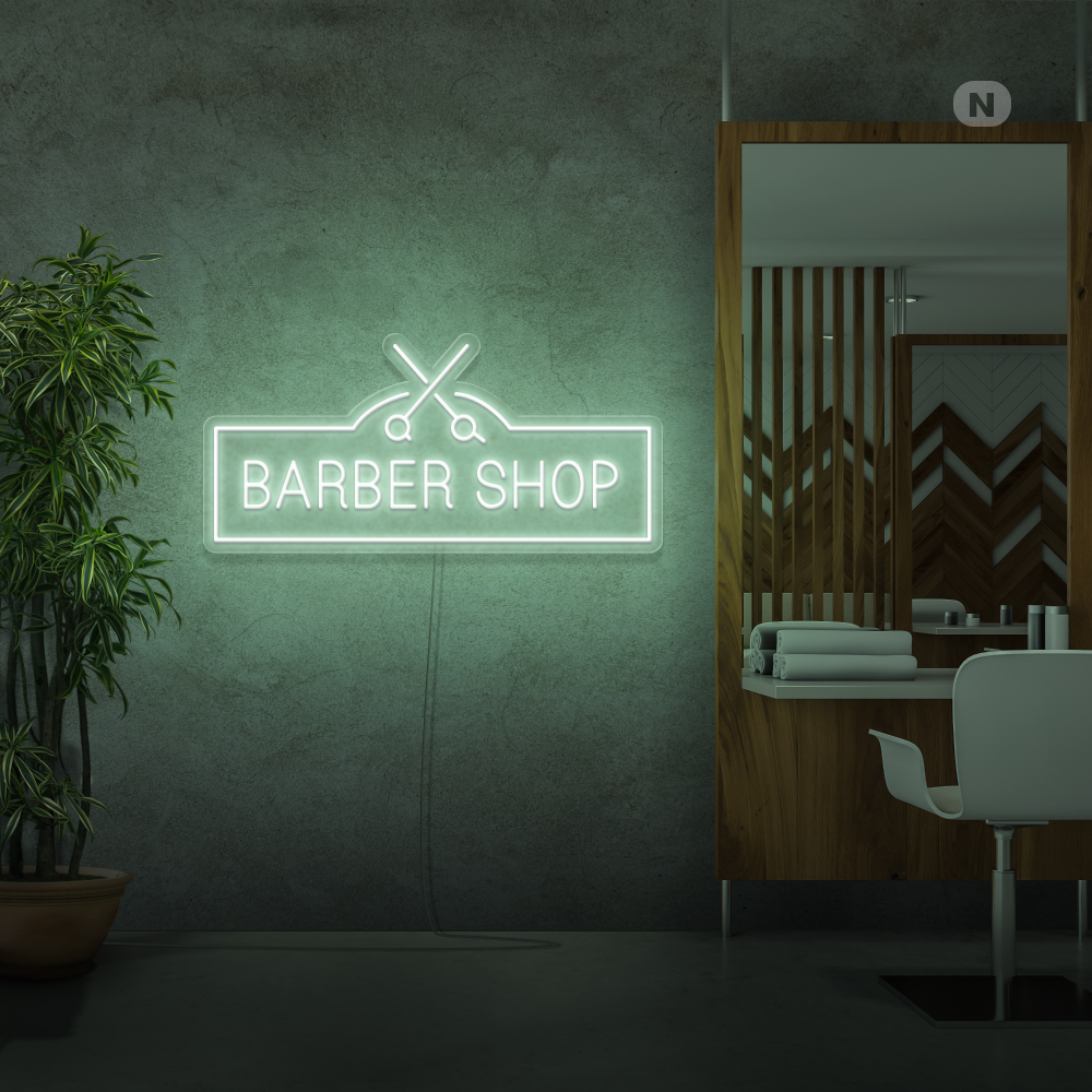 Neonskilt Barber Shop