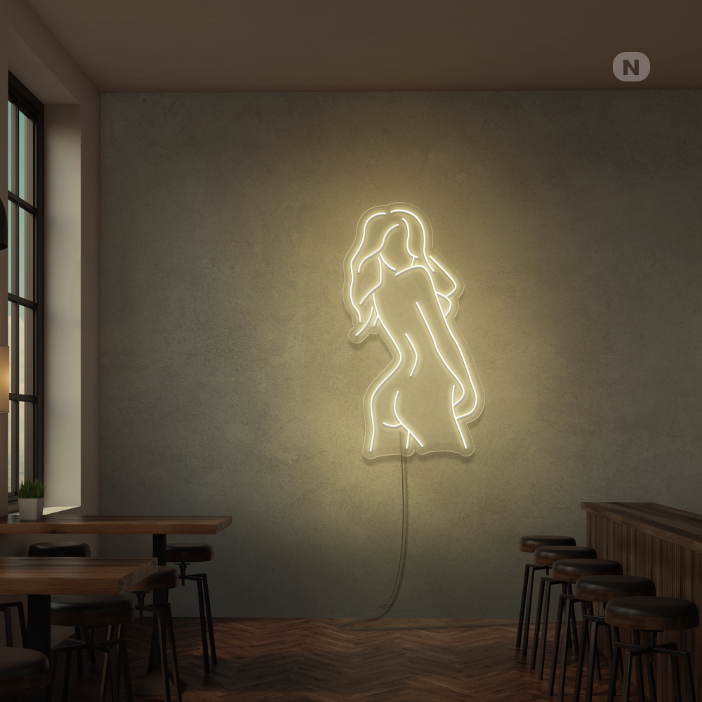 Neonskilt Eksotisk jente