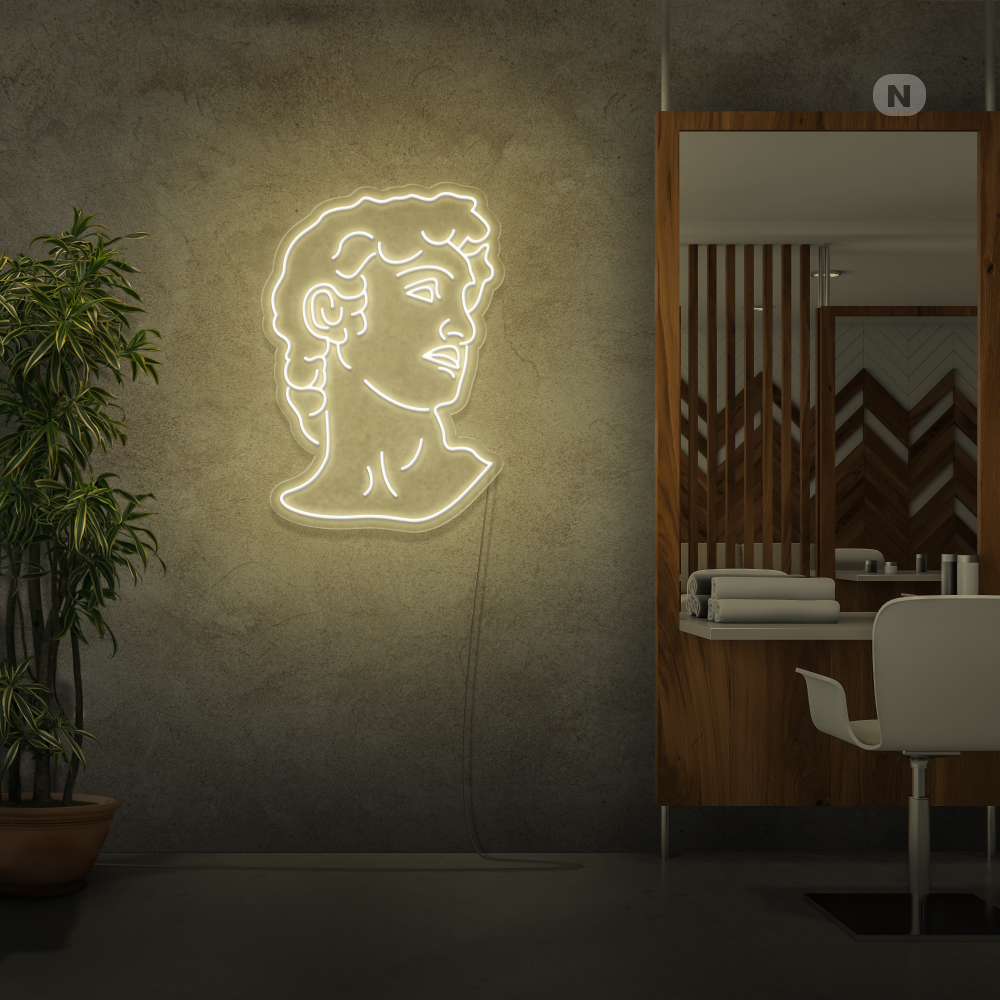Neonskilt Michelangelo's David