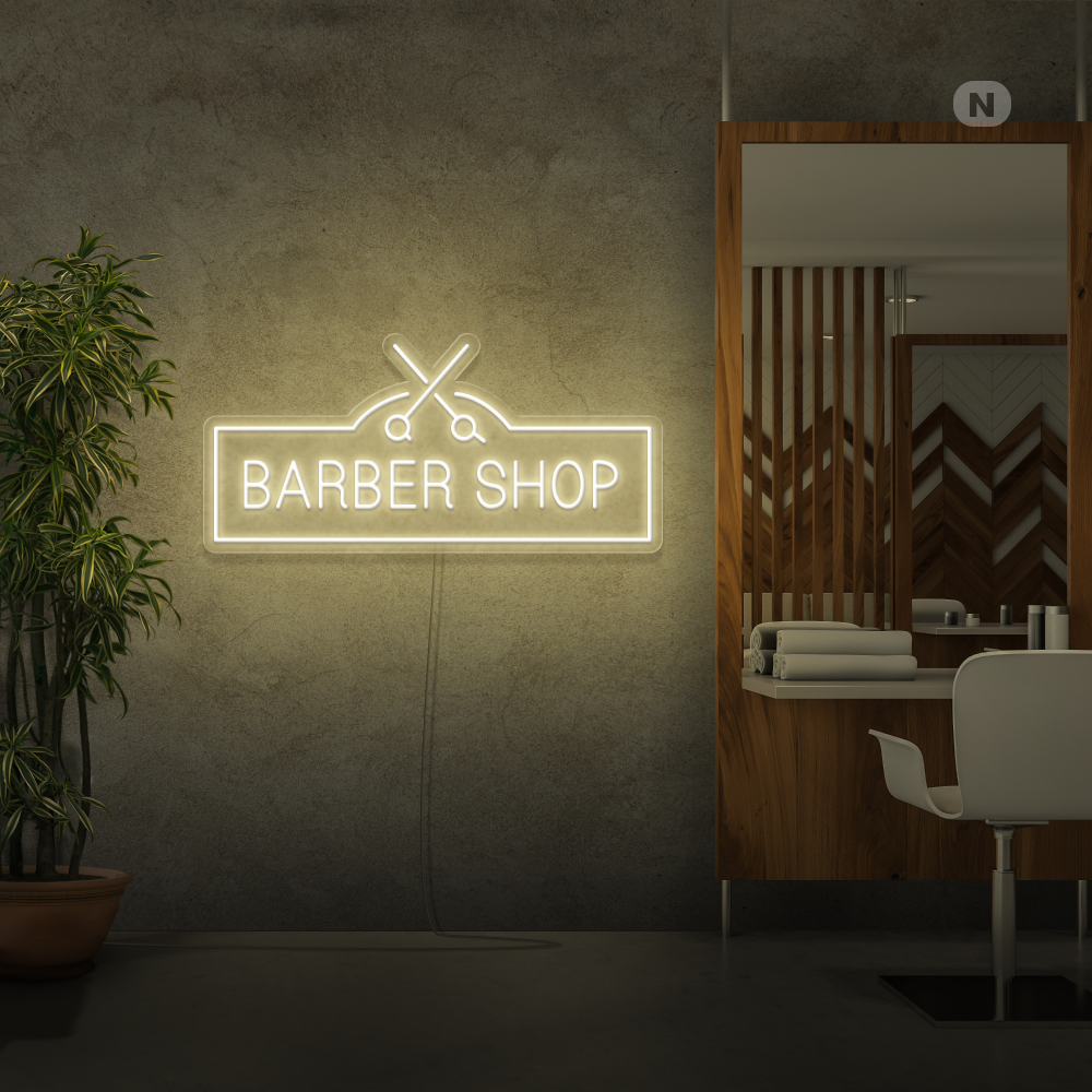 Neonskilt Barber Shop