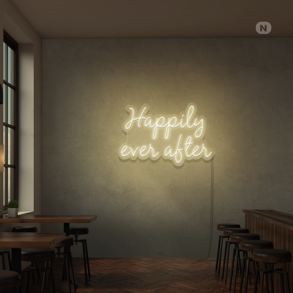 Neonskilt Happily ever after