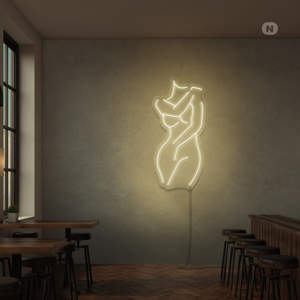 Neonskilt Sexy jente