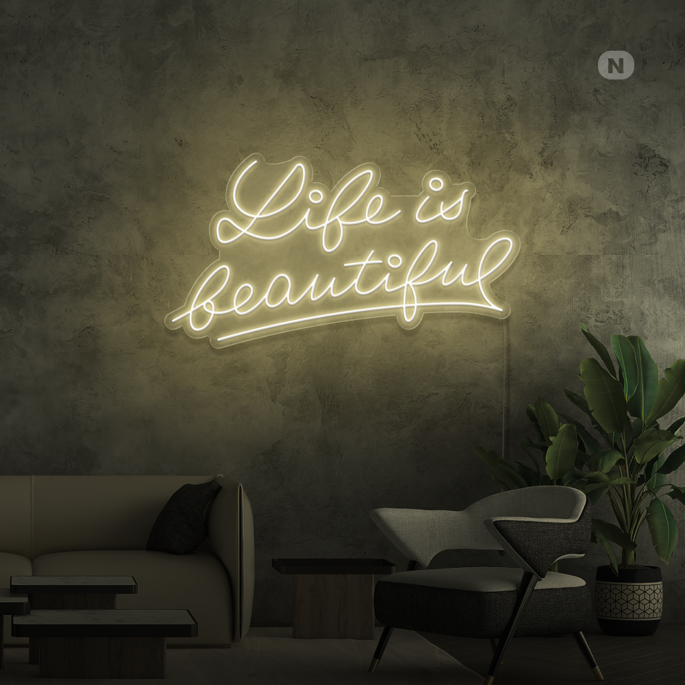 Neonskilt Life Quote 2