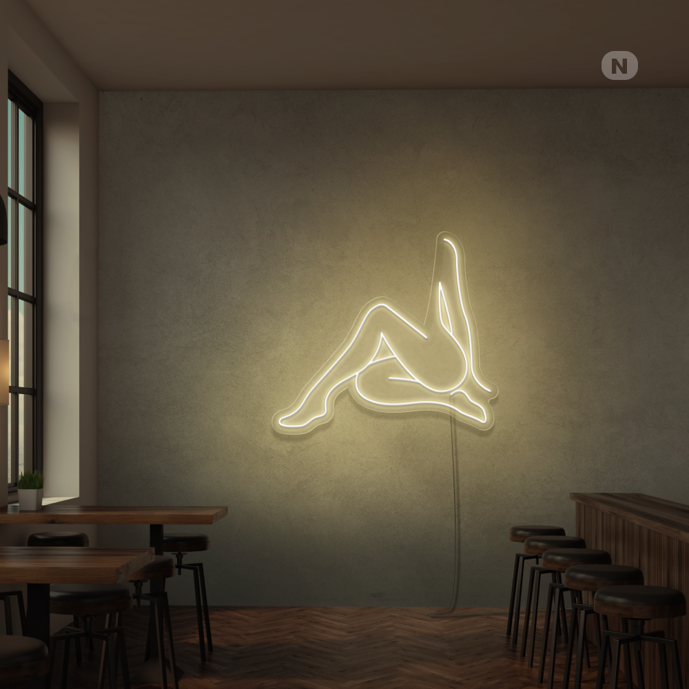 Neonskilt Sexy jente