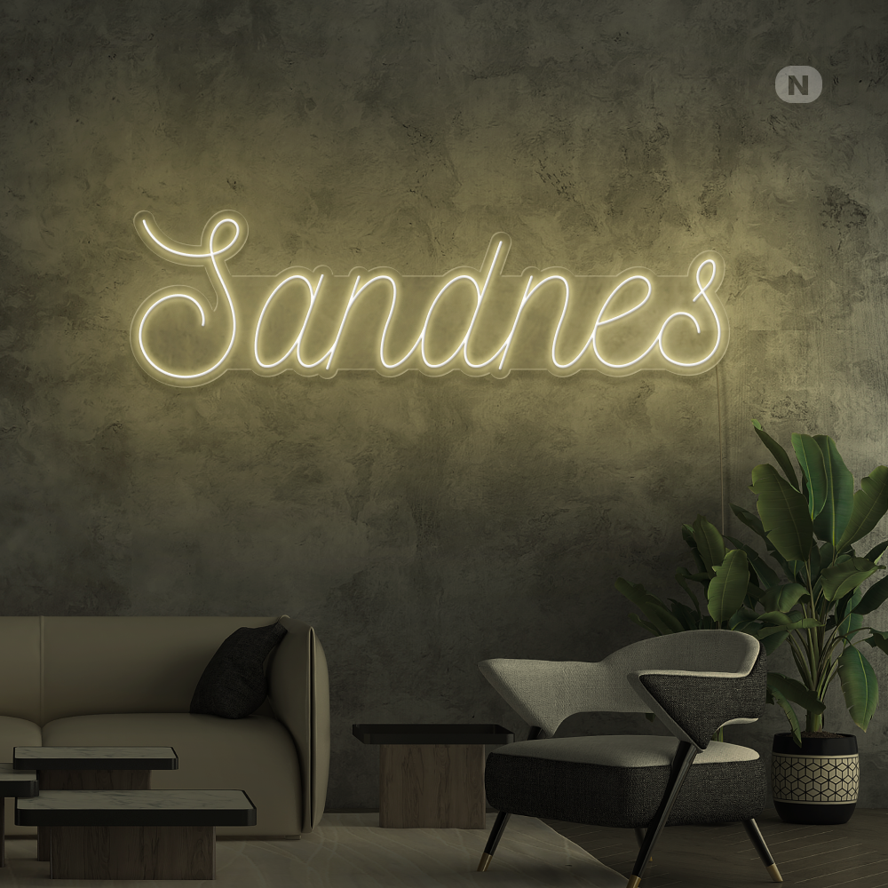 Neonskilt Sandnes