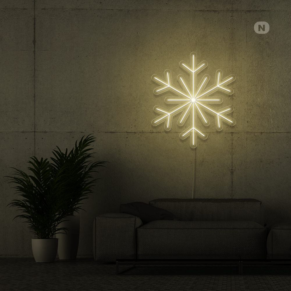 Neonskilt Snøflak