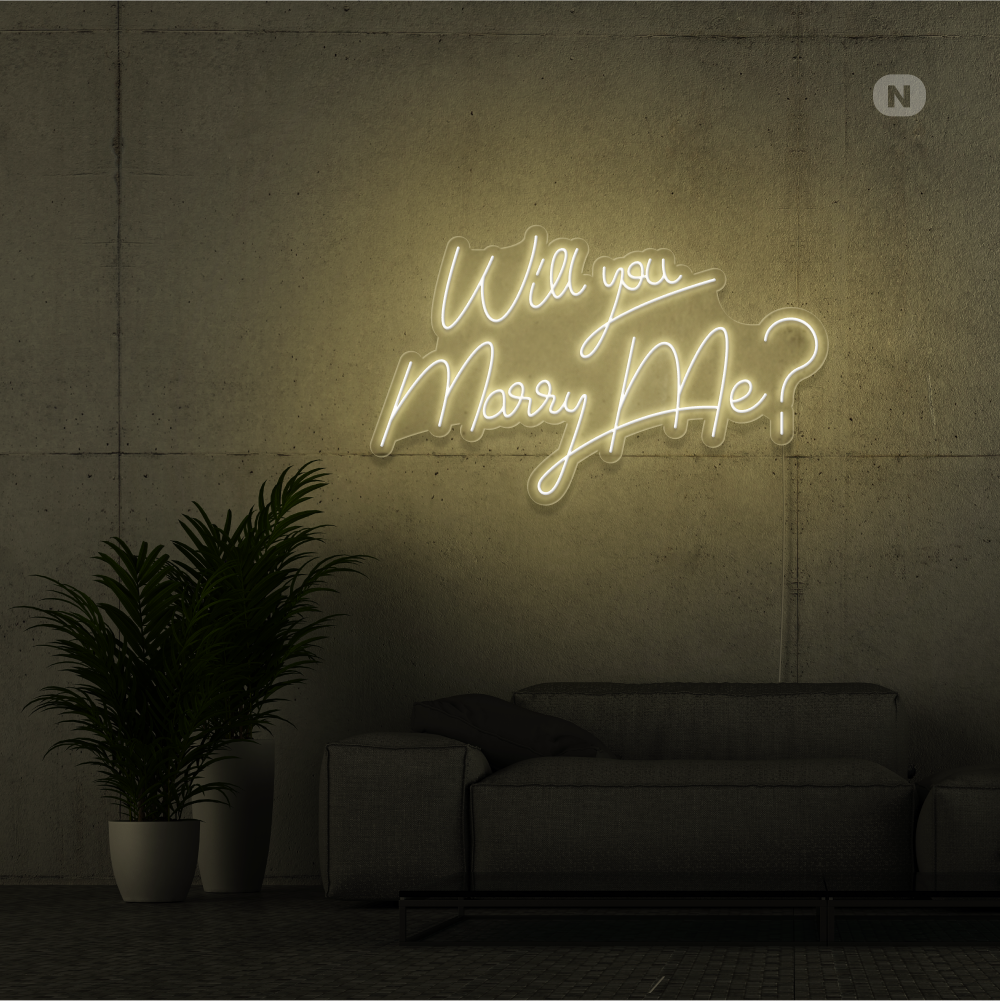 Neonskilt Will You Marry Me