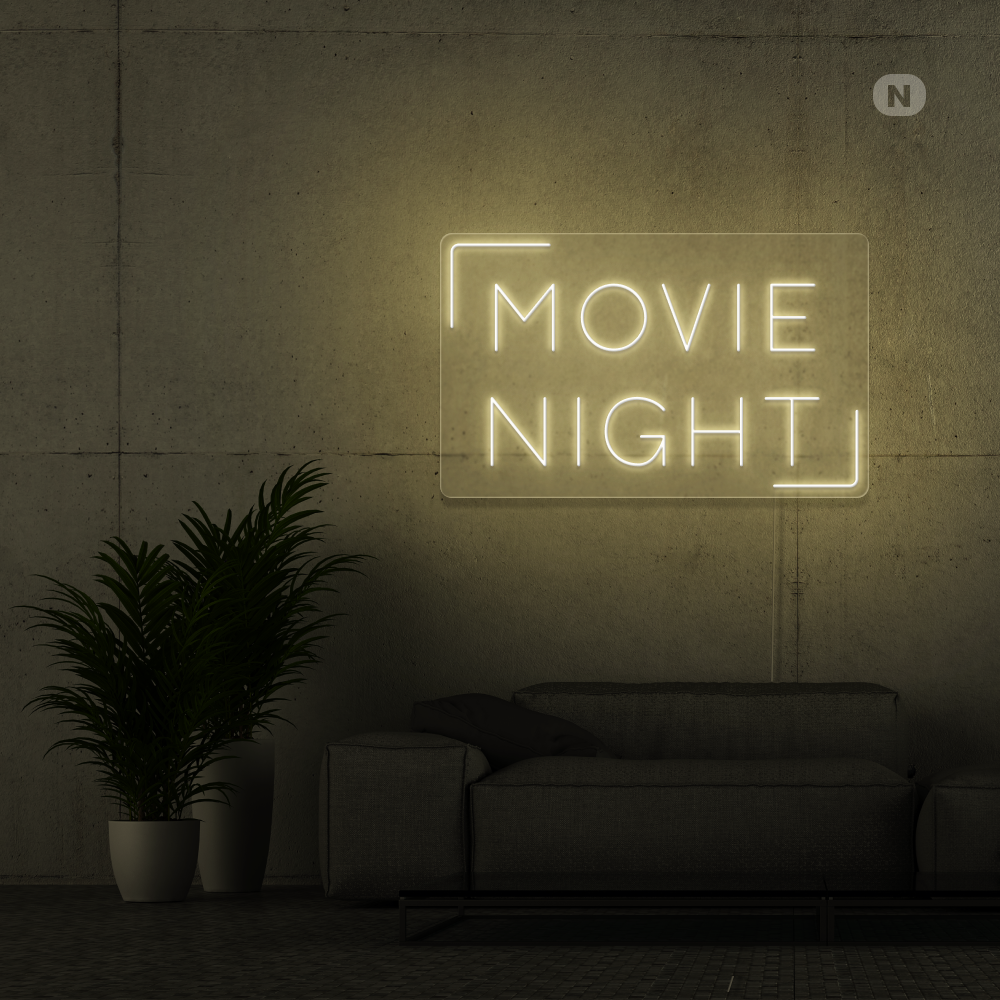 Neonskilt Movie Night