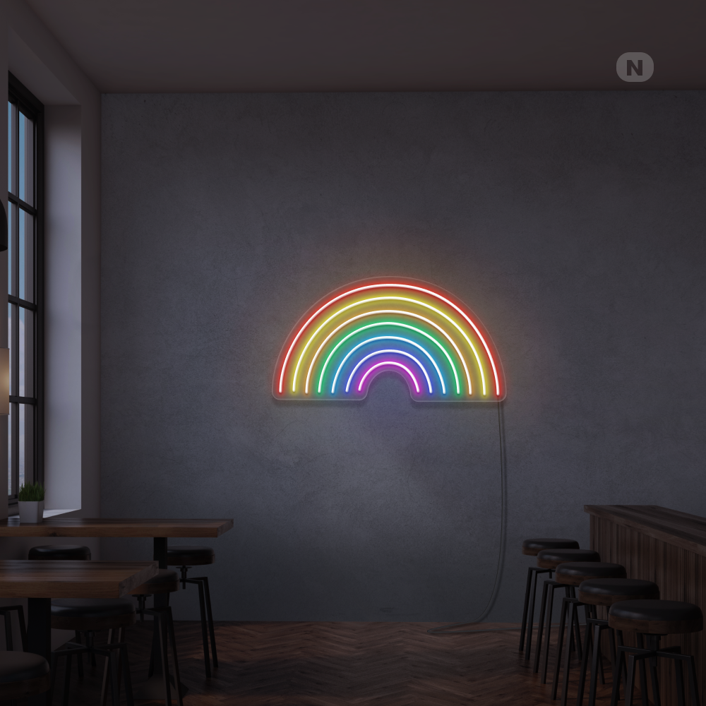 Neonskilt Regnbue