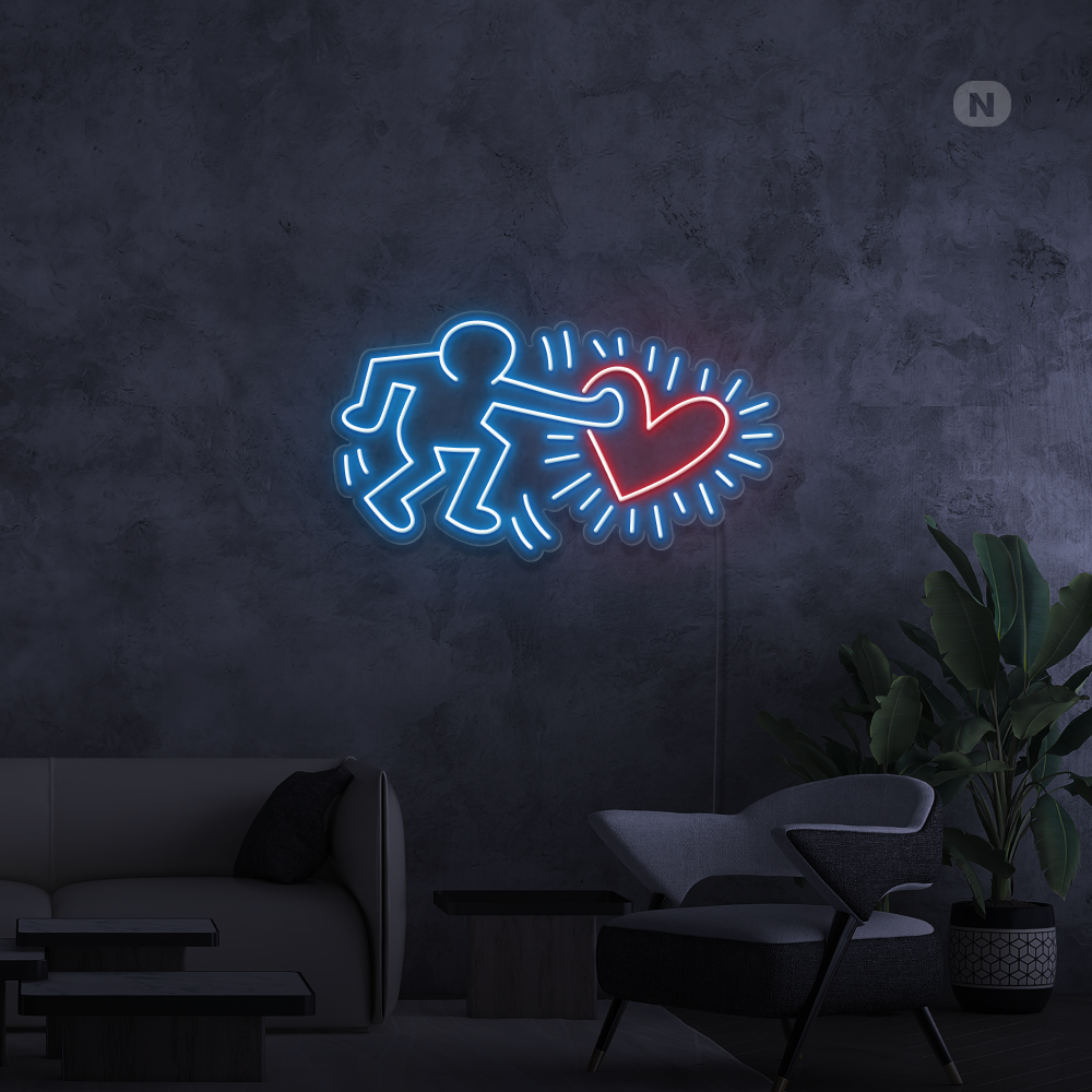 Neonskilt Send Love Art