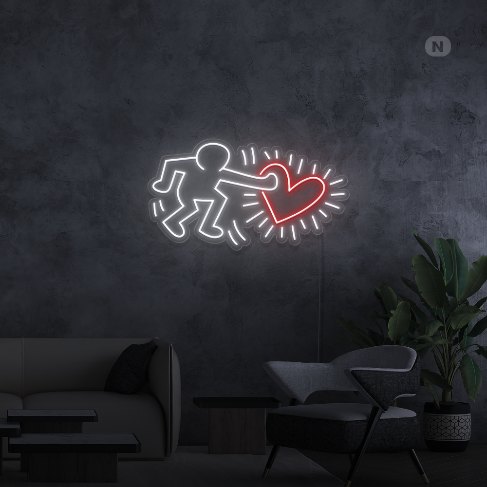 Neonskilt Send Love Art
