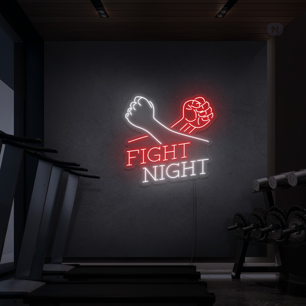 Neonskilt Fight Night