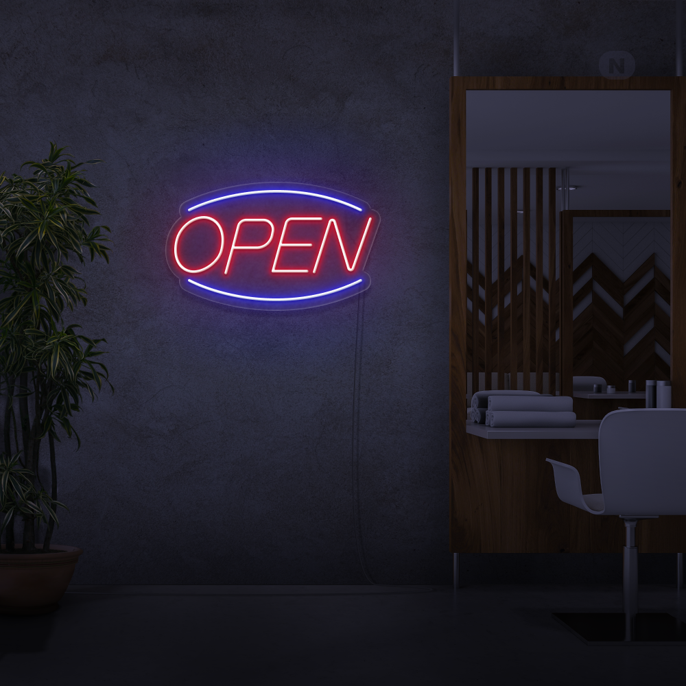 Neonskilt Open