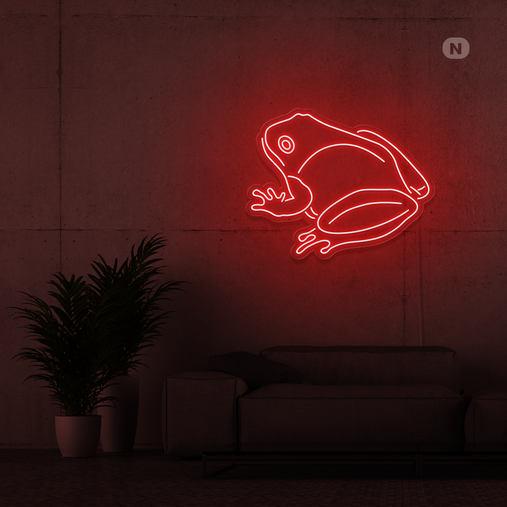 Neonskilt Frosk