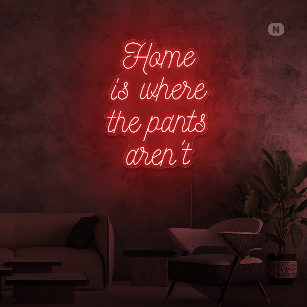 Neonskilt Quote Home