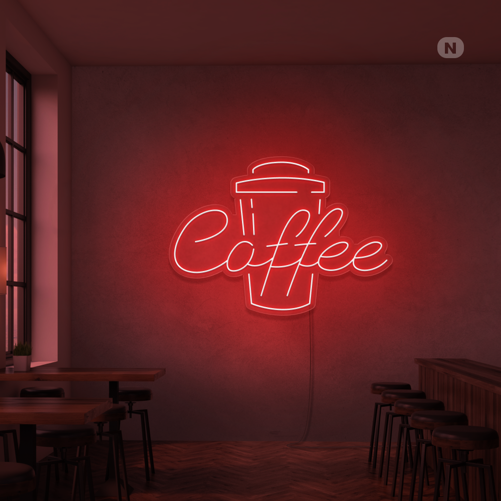 Neonskilt Kaffe