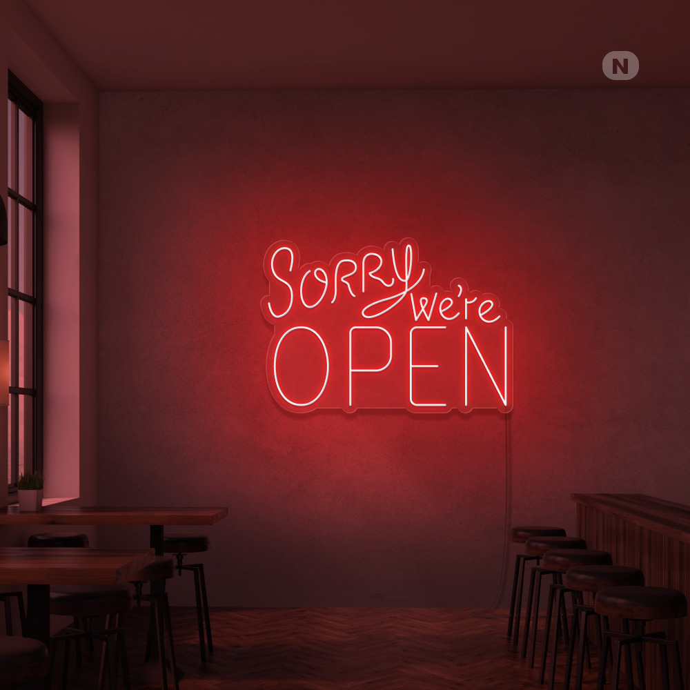 Neonskilt Open