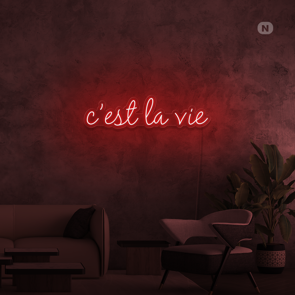 Neonskilt cestlavie