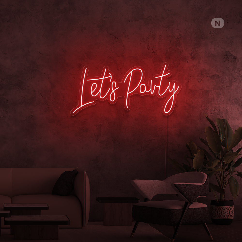 Neonskilt Lets Party