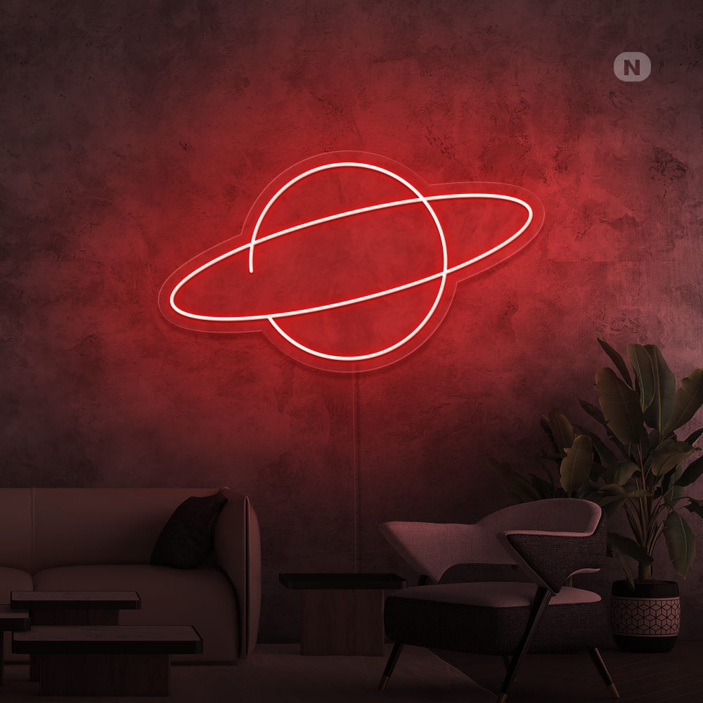 Neonskilt Planeten