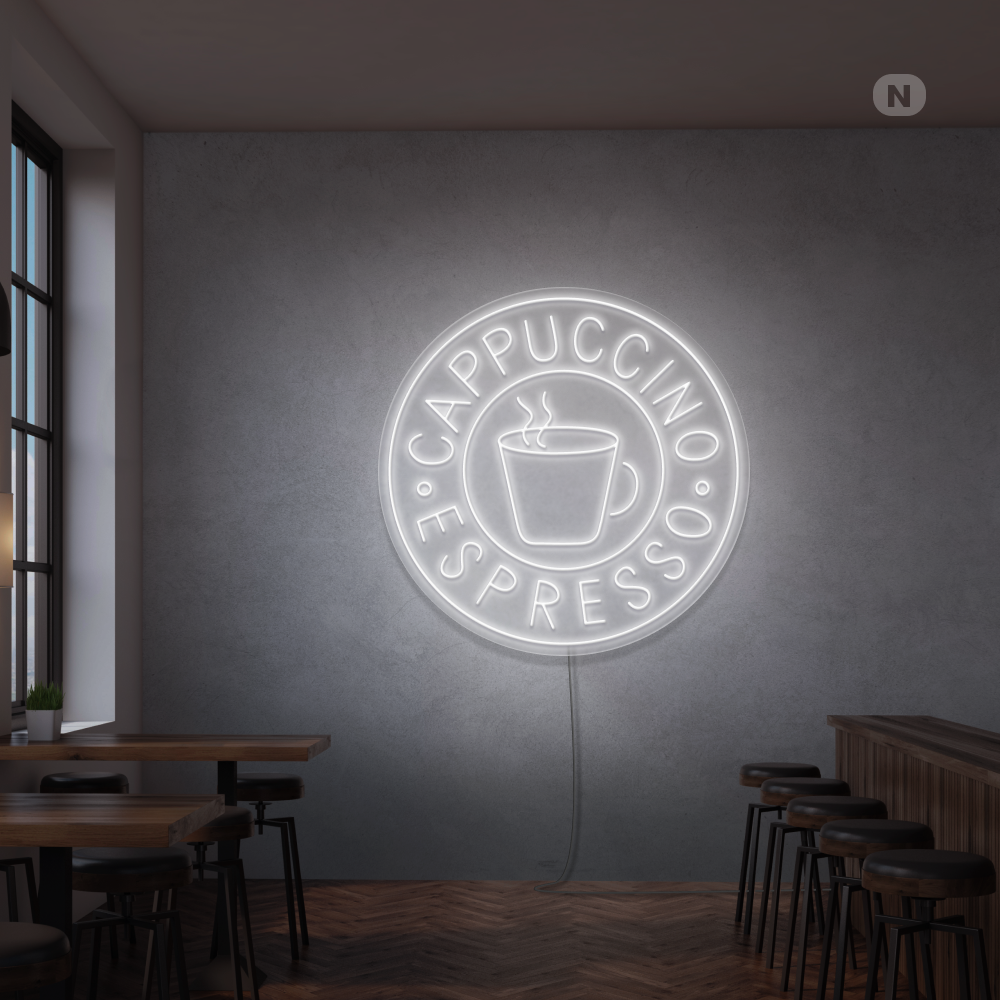 Neonskilt Cappucino espresso