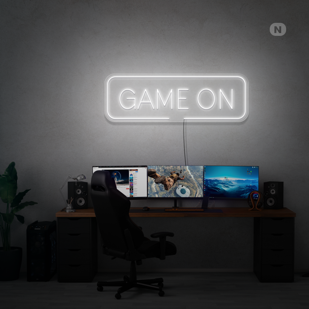 Neonskilt Game On
