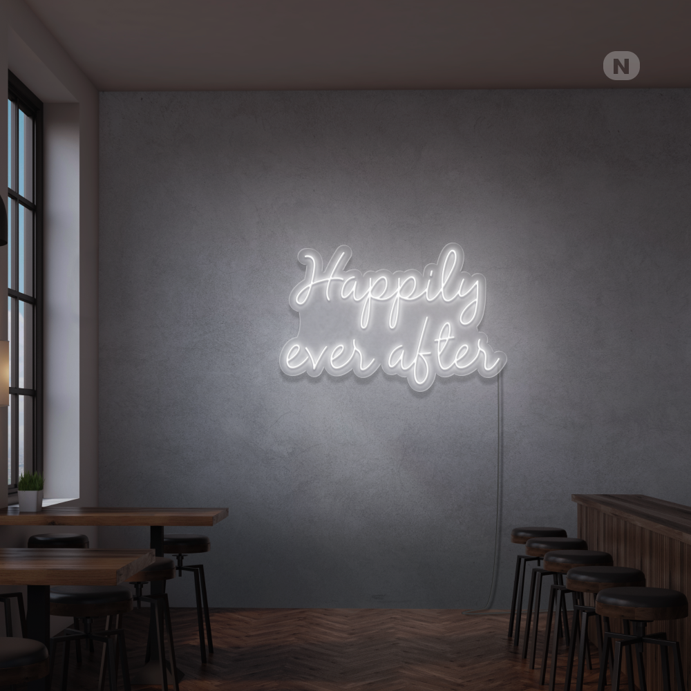 Neonskilt Happily ever after