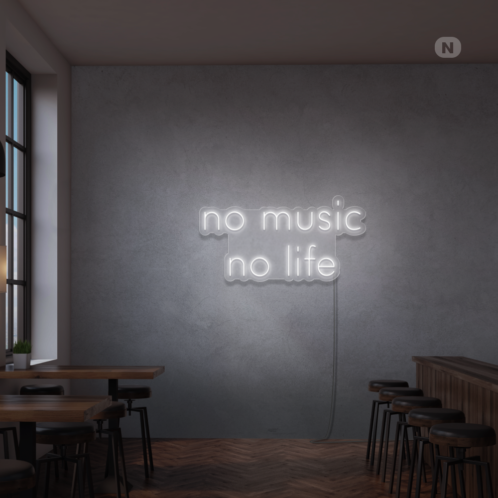 Neonskilt No Music No Life