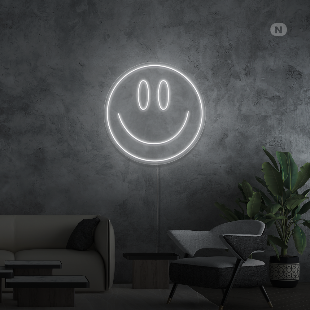 Neonskilt Smilende ansikt