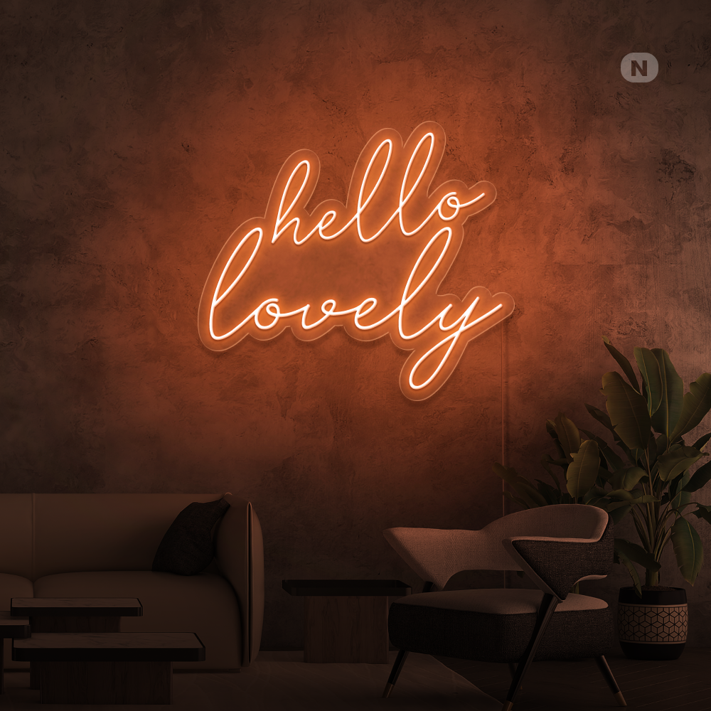 Neonskilt Hello Lovely