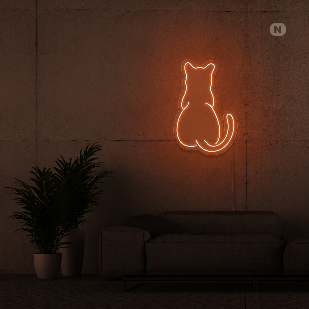 Neonskilt Katt