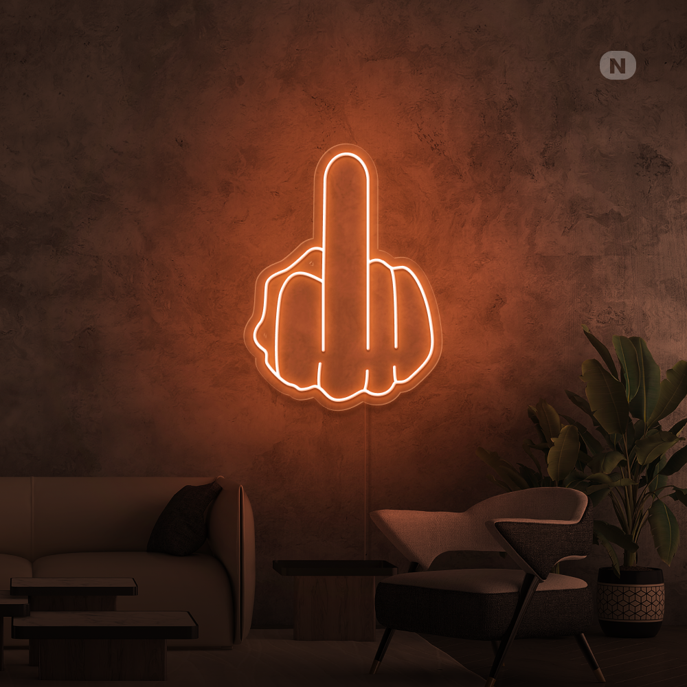 Neonskilt Langfingeren
