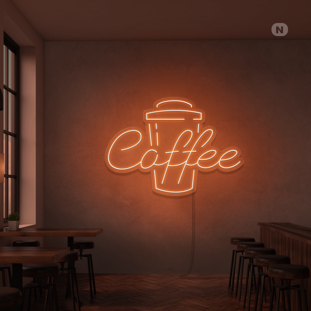 Neonskilt Kaffe