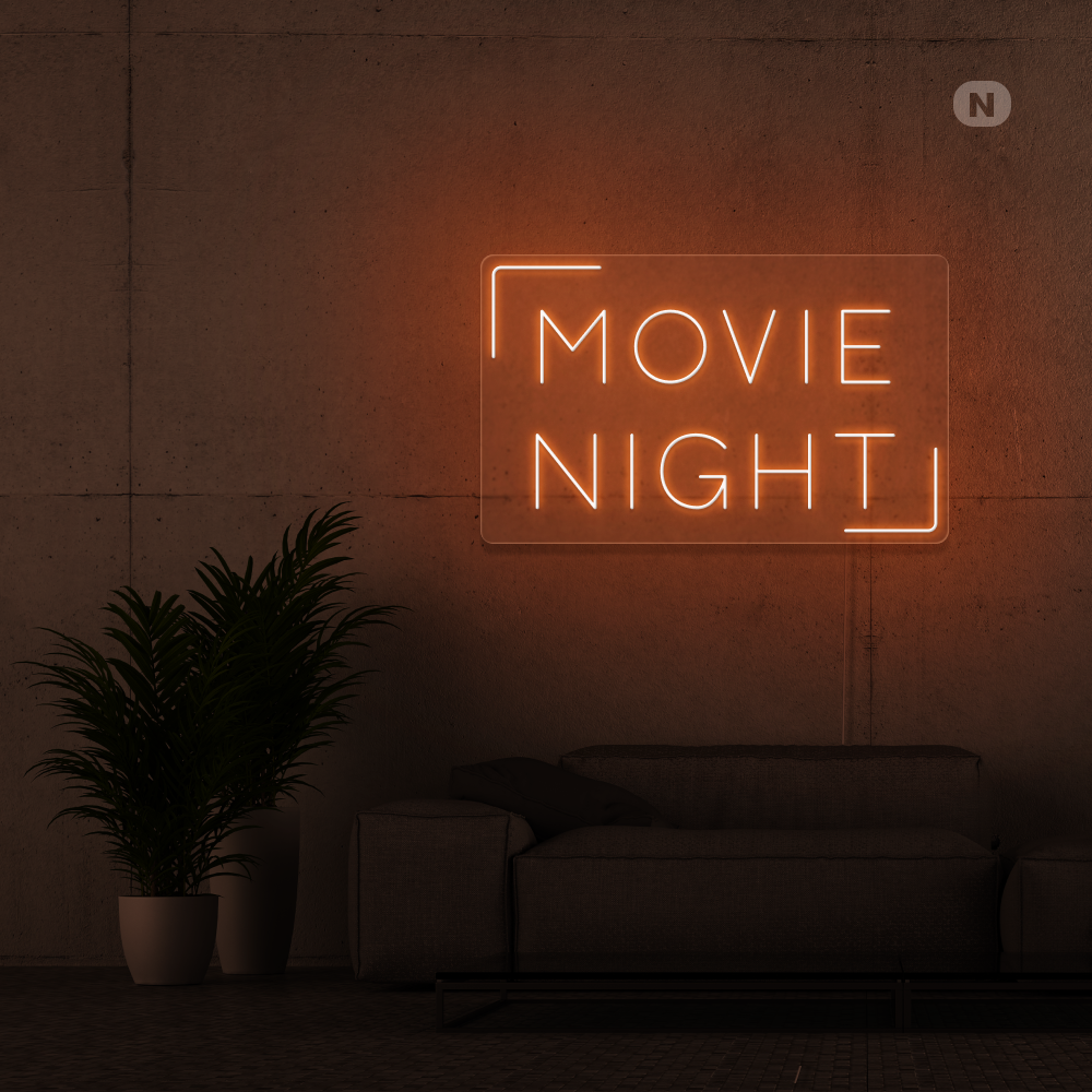 Neonskilt Movie Night