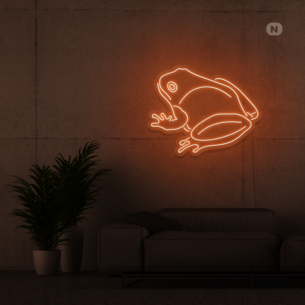 Neonskilt Frosk