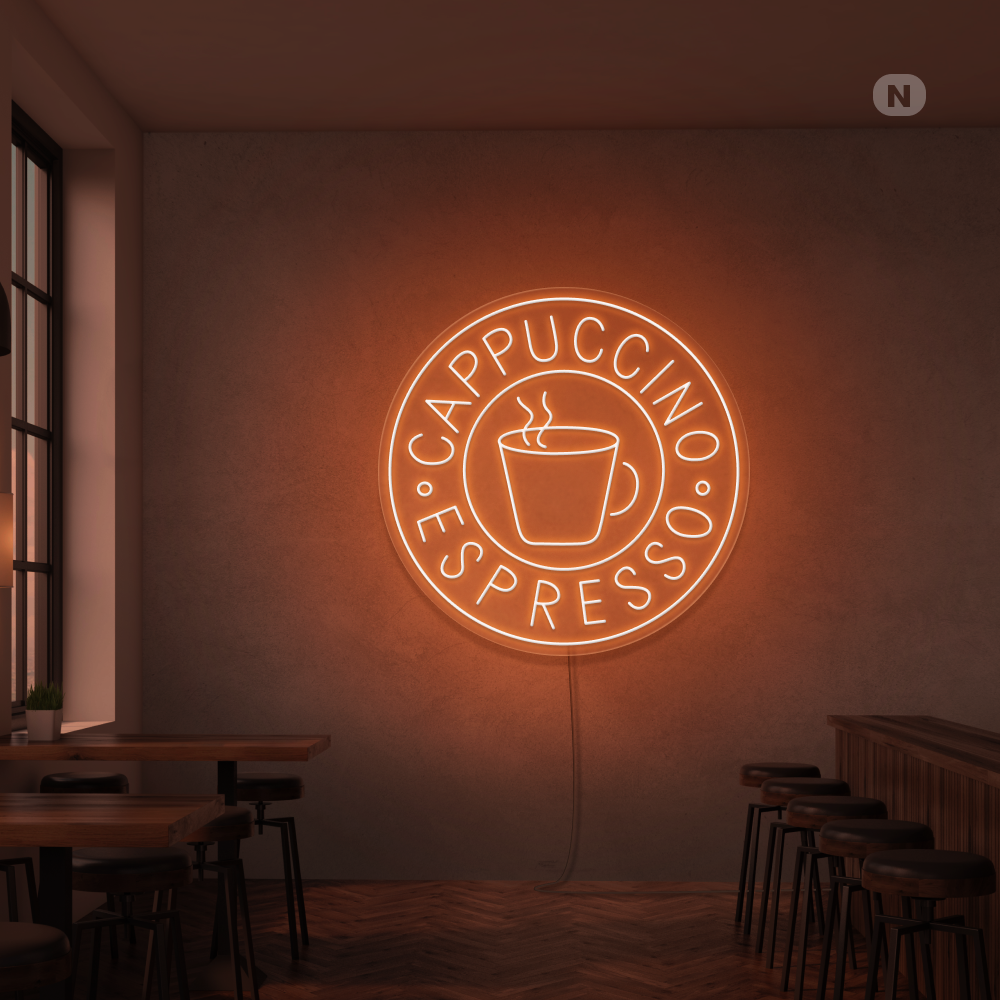 Neonskilt Cappucino espresso
