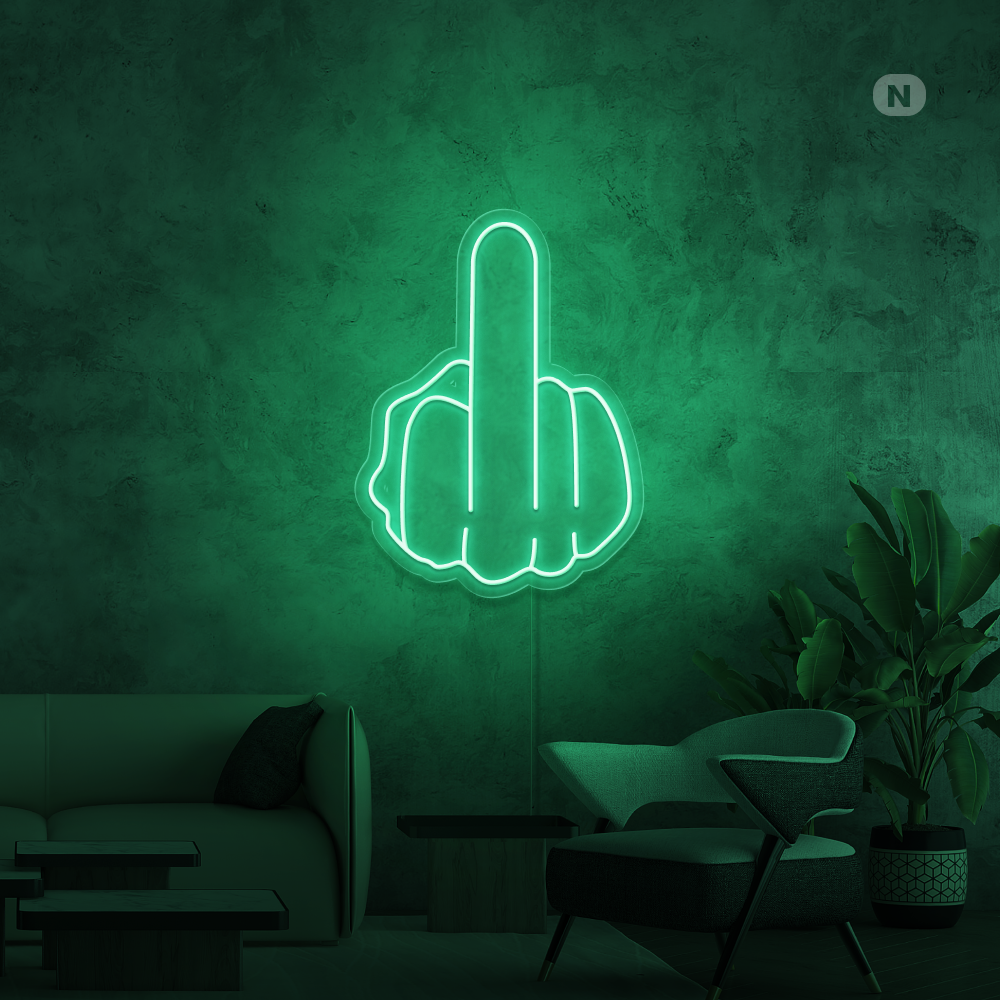 Neonskilt Langfingeren