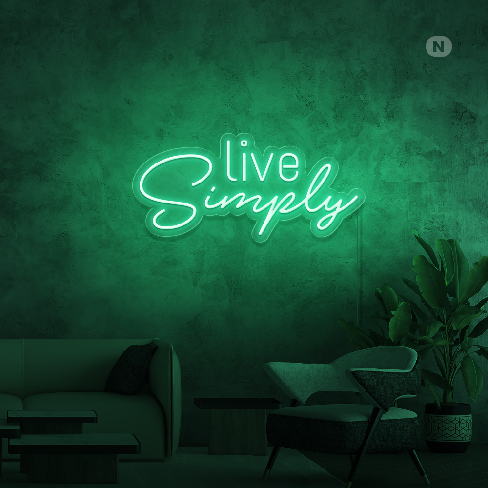 Neonskilt Live Simply