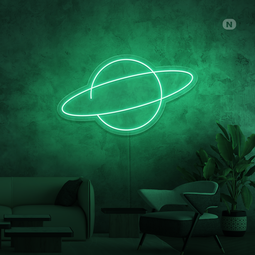 Neonskilt Planeten