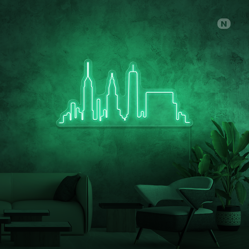 Neonskilt Skyline New York